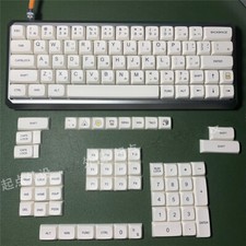 Japanese Simple White XDA Keycap PBT Dye-sub for Cherry MX Keyboard 120 Keycaps picture