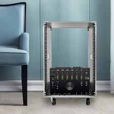 16U Cabinet Portable Rolling Network Server Rack w/ Wheels For KTV Conference picture