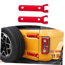 for Bronco Tailgate Hinge Cover Trim Bezel for Ford Bronco 2021-Present ABS Red picture