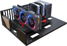 DIY Gaming Computer Case, EATX Open Chassis Case Rack for EATX/ATX/MATX/ITX M... picture
