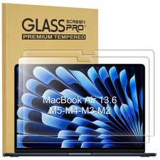 KEANBOLL 2 Pack Tempered Glass Screen Protector for MacBook Air 13.6