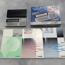 CASIO VX-4 Super College Pocket Computer Complete w/Box Case Manuals from JAPAN picture