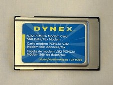 Dynex 56k Data/Fax PCMCIA Modem PC Card V.92 DX-M200 P/N: 2400-1921 picture