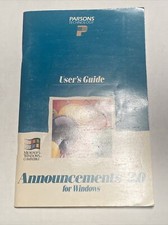 Parsons Technology Announcements 2.0 for Windows user guide picture