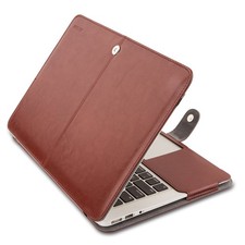 MOSISO PU Leather Case Compatible with MacBook Air 11 inch 11 Inches, Brown picture
