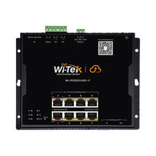 Wi-Tek WIPCES310GFF Flat Design Cloud Easy Smart PoE Switch, 8 GE PoE Ports and picture