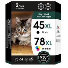 45 78 Ink Cartridge Combo Pack Compatible for HP Deskjet 1220c-ps 930C 952C picture