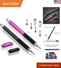 Lightweight 2-Piece Stylus Set with Replaceable Tips - For All Devices picture
