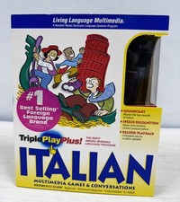 Triple Play Plus Italian Multimedia Games & Conversation Language Program Sealed picture