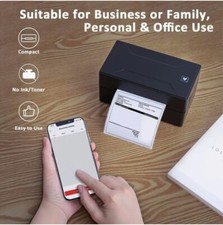Thermal Shipping Label Printer-Bluetooth/USB-For Small Business, incl 100 Labels picture
