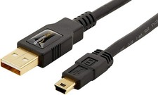 Amazon Basics USB-A to Mini USB 2.0 Cable, 480Mbps w/ Gold-Plated Plugs, 3 ft picture