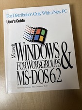 Microsoft Windows for Workgroups 3.11 MS-DOS 6.22 Users Guide Manuals picture