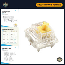 90 Pcs Pre-Lubed Mechanical Keyboard Switches | G PRO Yellow Plate Mounted picture