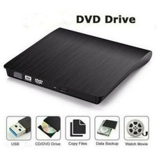 Slim External CD DVD RW Drive USB 3.0 Writer Burner Player Black For Laptop PC picture