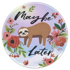 Fashion Funny Sleeping Sloth Procrastination Mouse Pad Home Office Travel 1 PCS picture