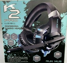 RUNMUS K2 Pro Gaming Headset PS4, Xbox One, PS VIta, PC, Mobile Device- OPEN BOX picture