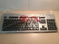 Compaq Wired Keyboard Model 5185 PS2 Silver And Black New & Sealed  picture
