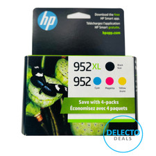 GENUINE 4-PACK HP 952XL Black & 952 Color Ink OFFICEJET PRO 8710 SEALED BOX 2027 picture