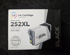 LD Ink Cartridge 252XL  Black Sealed in Open Box 43|032817 BT  picture