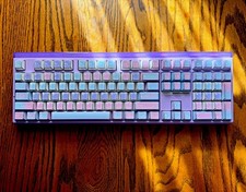 AULA F108 Custom Mechanical Keyboard Lavender Pastel Star Dream Keycaps RGB picture