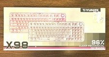 YUNZII X98 Clear 98-Key Wireless Mechanical Keyboard Built-In Battery English picture
