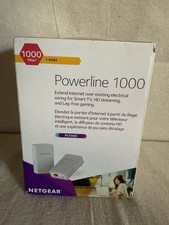 NETGEAR PL1000 v2 Powerline 1000 Mbps Ethernet Adapter Kit Gigabit CIB picture
