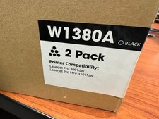 2-Pack W1380A Black Toner Cartridge – Compatible for HP LaserJet Pro 3001dw MFP picture