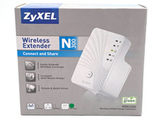 ZyXEL N-300 Wireless Extender Connect and Share WRE2205 - New In Box picture