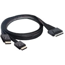 PCIE Oculink SAS Cable SFF-8611 8I to 2 Ports SFF-8611 4I for Servers picture