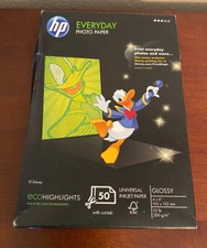 HP Everyday Semi Gloss Photo Paper 4x6 50 Sheets Q8868A New Glossy picture