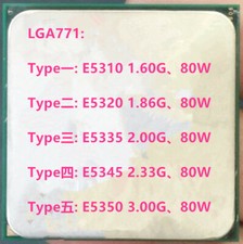 Intel Xeon Quad Core E5310 E5320 E5335 E5340 E5345 LGA771 CPU picture