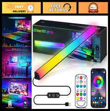 RGB Monitor Light Bar - Dimmable LED Desk Lamp with Dynamic Rainbow Effects, Rem picture