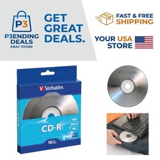 10 Pack Blue CD-R Discs 700MB 80-Minute 52X - Reliable Music & Data Storage picture