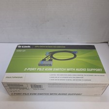 D-Link KVM-121 2-Ports External KVM Switch Control Multiple Computers NEW SEALED picture