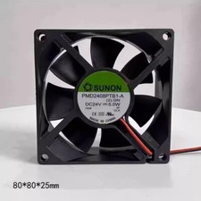 1PCS SUNON PMD2408PTB1-A 8025 DC24V 5.0W 2-Wire Silent Cooling Fan Free delivery picture