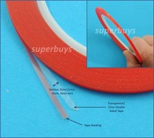 Clear 2mm x 50m Invisible Thin Double Sided Adhesive Discreet Tape For Repairs picture