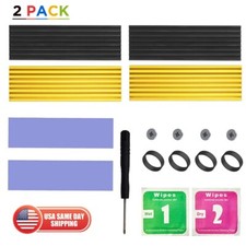 2-Pack M.2 2280 SSD Heatsink for PS5 PC NVMe Cooler Passive Heat Sink with Fins picture