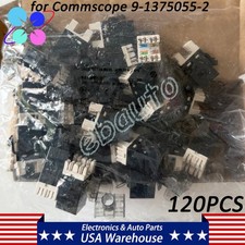 120PC Commscope 9-1375055-2 SL110 SERIES RJ45 CAT6 Modular Jack Black Dust Cover picture