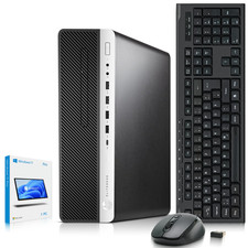 HP 800 G3 Desktop PC Intel i5-7th 32GB RAM 1TB SSD 1TB HDD Wi-Fi Windows 11 Pro picture