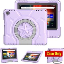 Case for 8in Tablet, Light Purple Handle Stand Cover, Kid-Proof and Shockproof picture