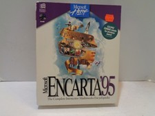 Microsoft Encarta 95 CD-ROM PC Encyclopedia.  Original Big Box Only picture