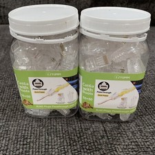 2X Cat6a with Boots 50+50 - RJ45 Plugs Passthrough with Boots (100+100 Total) picture