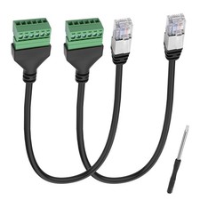 RJ12 Screw Terminal RJ12 6P6C to 6 Pin Solderless Connector Adapter Extension picture