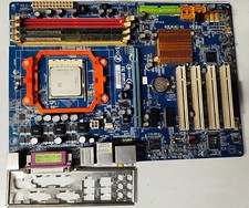 Gigabyte M61P-S3 Motherboard + AMD Athlon 64 3000+ CPU + IO Shield picture