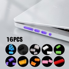 16 PCS Silicone USB Dust Plug Set Laptop Computer Port Protector Anti Dust USA picture
