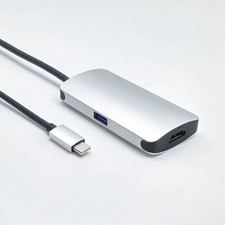 Fuji Labs USB Type C (Thunderbolt) Male to HDMI + C + USB 3.0 Female 3 in 1 Adap picture