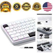 XVX Low Profile White Shine Through Keycaps Double Shot PBT for MX Switches picture