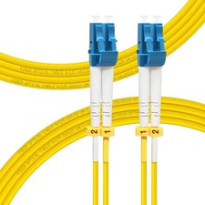 2 PCS OS2 LC To LC Fiber Patch Cable 10GB Single Mode Duplex SMF LSZH 3M picture