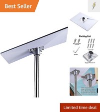 Satellite Dish Pipe Adapter Round Pole Mount Gen 3/4/4X 2.2 In Silver Metal Grip picture