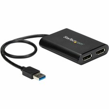 StarTech USB32DP24K60 USB to Dual DisplayPort Adapter 4K 60Hz picture